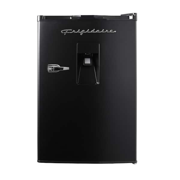 Frigidaire 21.7 in. 4.5 cu. ft Retro Mini Refrigerator in Black with Built-in Water Dispenser