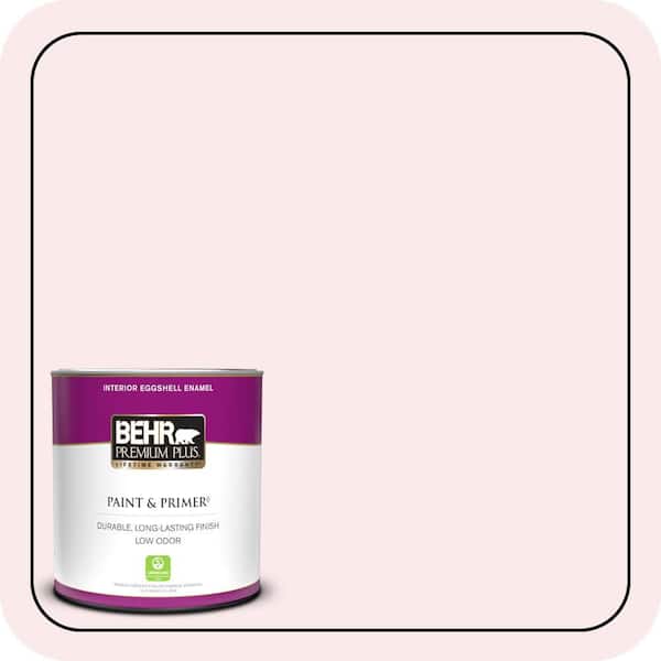 BEHR PREMIUM PLUS 1 qt. #110A-1 Ballerina Gown Eggshell Enamel Low Odor Interior Paint & Primer