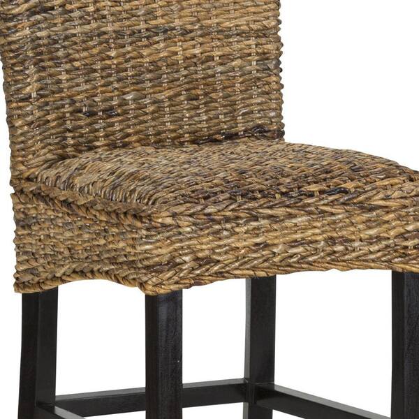 Woven wicker bar stools hot sale