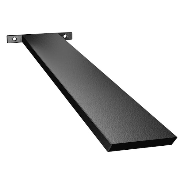 32 in. Black Aluminum Hidden Countertop Island Support Bracket