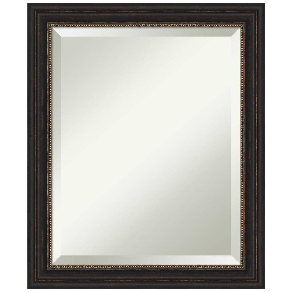 Bronze Rectangular Framed Wall Mirror 19.5 x 23.5 Inches