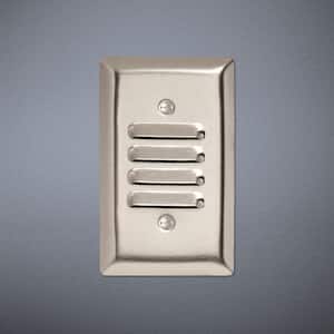 Pass & Seymour 302/304 S/S 1 Gang Vertical Louvered Wall Plate, Stainless Steel (1-Pack)