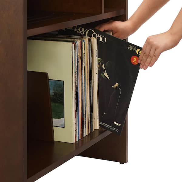 CROSLEY FURNITURE Portland Dark Brown Turntable Stand CF1145-BR