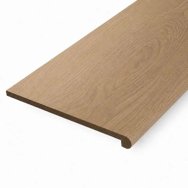 Arista 7 in. Bastille Stair Tread 11.8 in. x 47 in. Textured Wood Look Laminate Moulding/Trim
