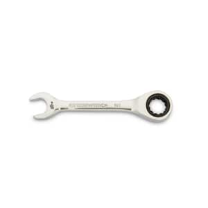 7/16 in. 90-Tooth 12 Point Stubby Ratcheting Combination Wrench