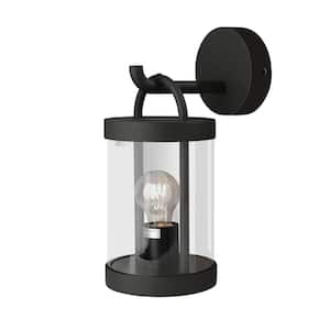EverGlow 60-Watt E26-Bulb base Black Outdoor Wall Light/Path Light Wall Pack Light