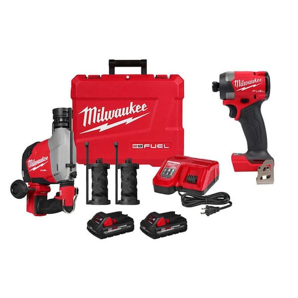 M18 FUEL 18-Volt Lithium-Ion Brushless Cordless 5/8 in. SDS-Plus Overhead Rotary Hammer w/ Impact Driver