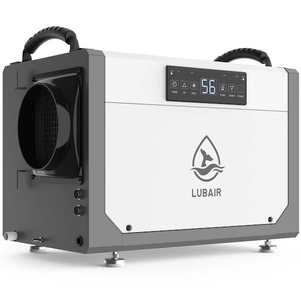 113 pt. 2600 sq. ft .Bucketless Commercial Dehumidifier in white with Auto Defrost, Built in pump