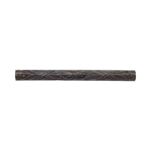 Jeffrey Court Florence Bronze Molding 1 in. x 12 in. Resin Wall Trim