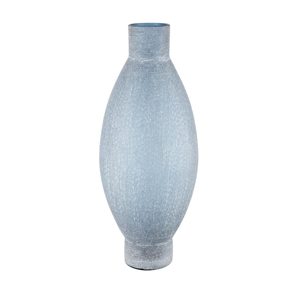 Baldwin Frosted Glass 2 5 In Decorative Vase In Blue Large HD   Blue Unbranded Vases Hd 231025478 64 1000 