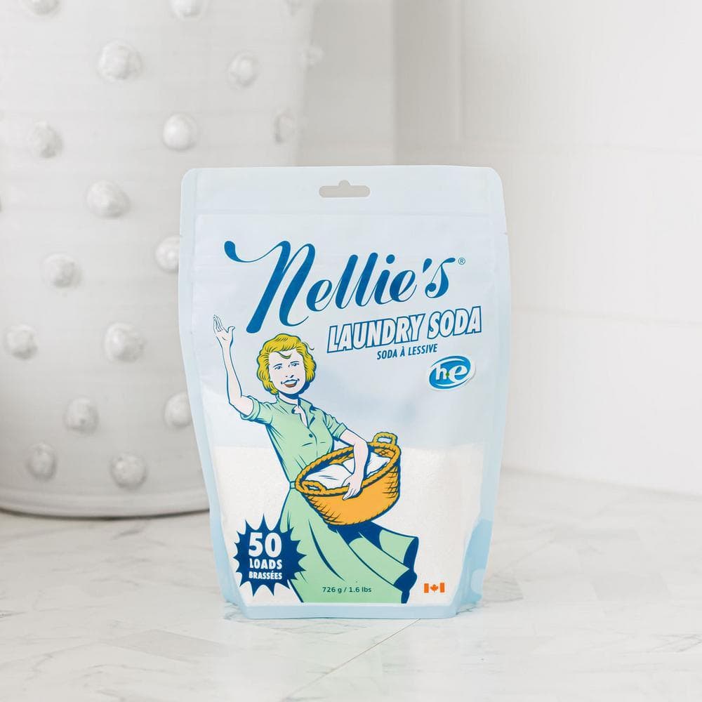 NELLIE'S Fragrance Free Powder Laundry Detergent, 50-Loads, 1.6