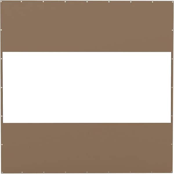 Otryad 10' H x 10' W Gray Heavy Duty Outdoor Clear Panel Curtain Waterproof Weather Resistant for Patios, Gazebos, Pergola