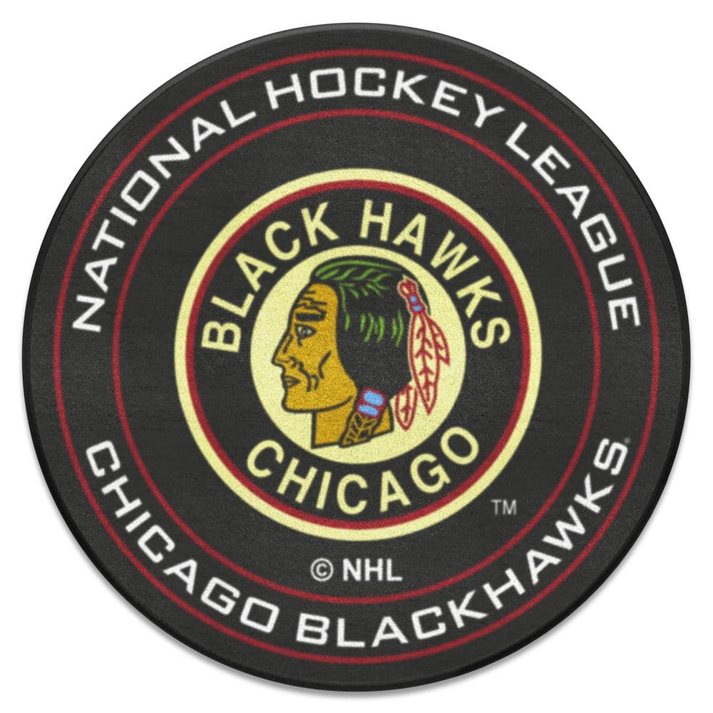Chicago Blackhawks Hockey Team Retro Logo Vintage Recycled