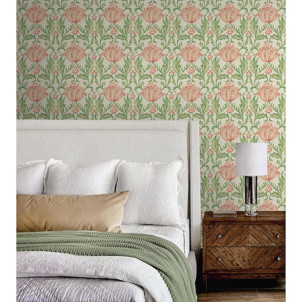 Charmed Beauty Floral Spring Vinyl Peel and Stick Wallpaper Roll (Covers 30.75 sq. ft.)