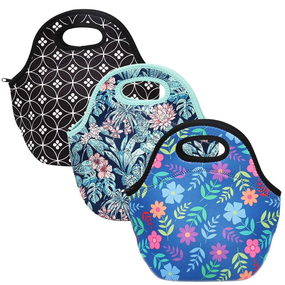 Insulated Neoprene Womens Lunch Bags, 3 Piece Set price history on PriceWatchPro
