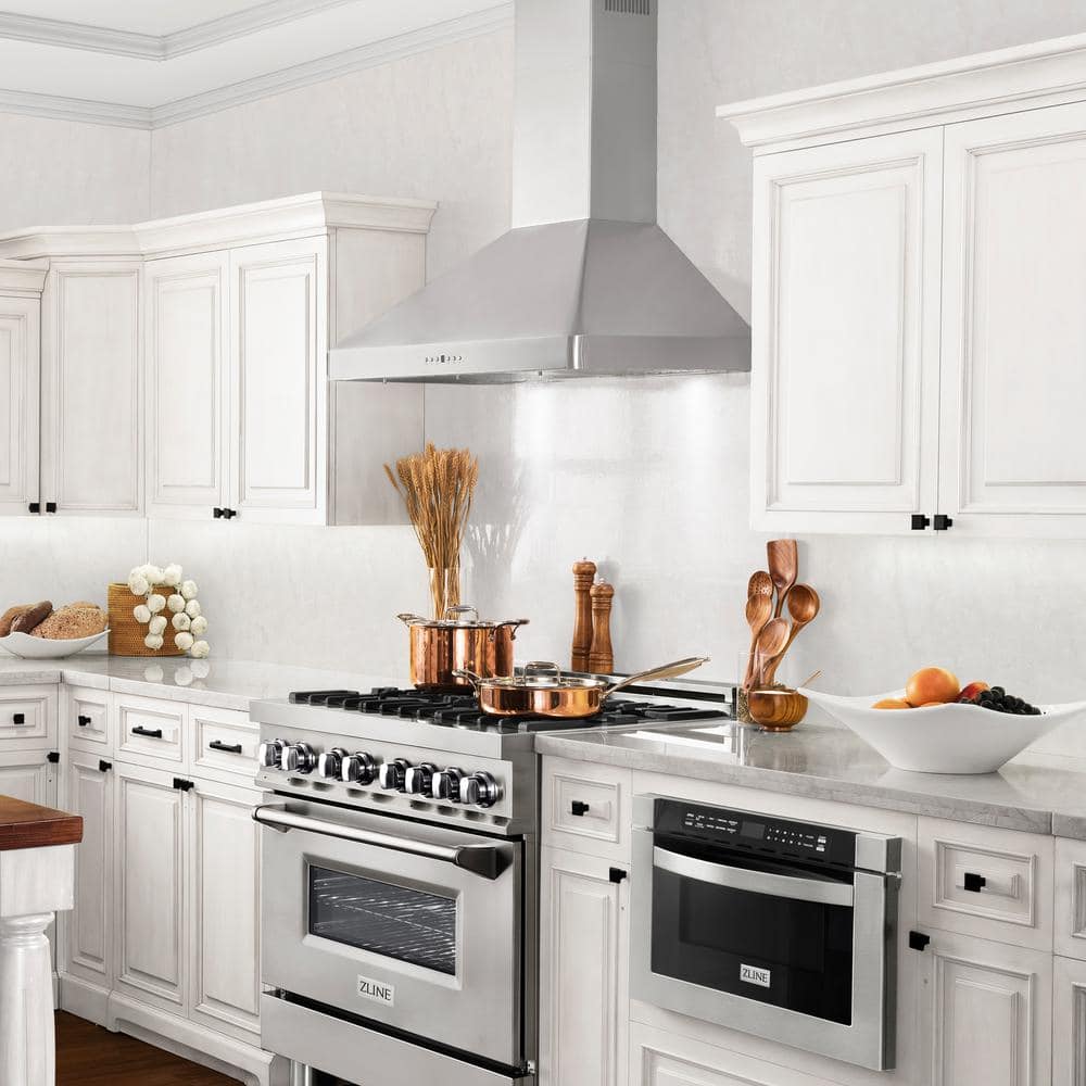 30" Stainless Steel Convertible Wall Mount Range Hood