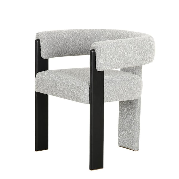 Kenmare Modern Light Grey Fabric Dining Chair