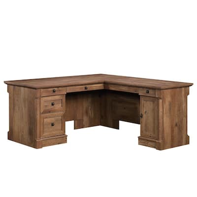 Palladia Vintage Oak L-Shaped Desk