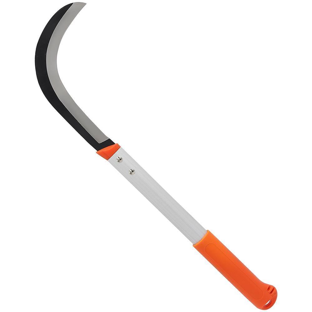 9 in. x 14.5 in. Carbon Steel Blade Brush Clearing Sickle with Aluminum Handle - Thumbnail 4