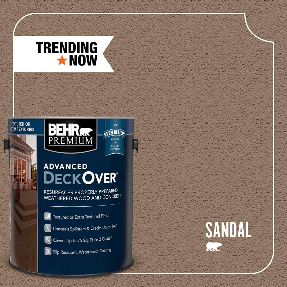 sandal behr premium advanced deckover exterior wood stains 500501 64 1000