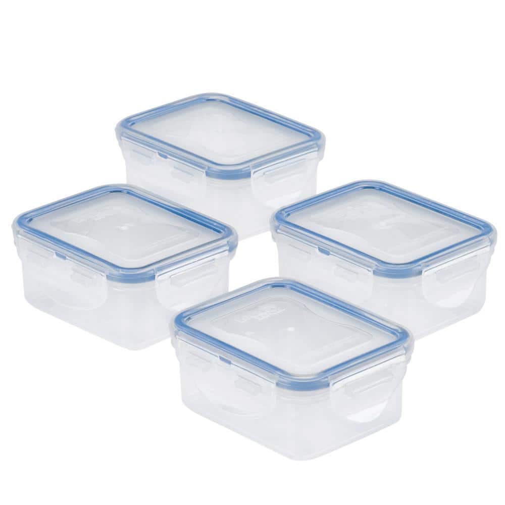 Wellslock 1.06 cups (Pack of 4) Locking Food Storage Containers with L