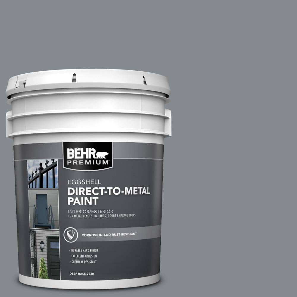 BEHR PREMIUM 5 gal. #PPU26-21 Overcast Eggshell Direct to Metal  Interior/Exterior Paint 723005 - The Home Depot