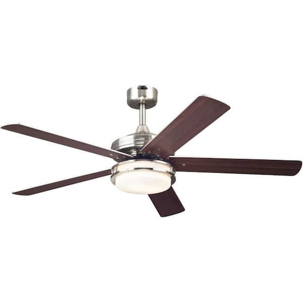 Westinghouse Castle 52 in. LED Brushed Nickel Indoor Ceiling Fan