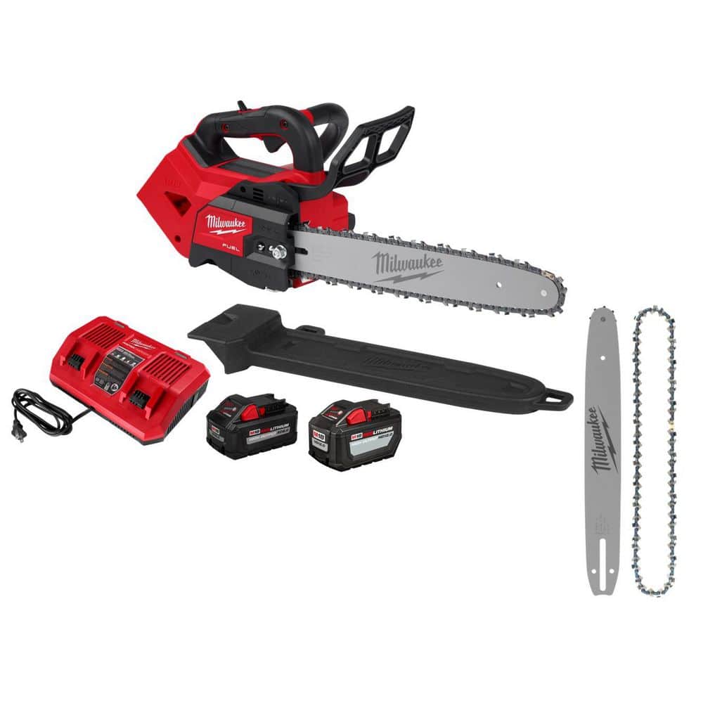 M18 FUEL 14 in. Battery Top Handle Chainsaw Kit w/ 8.0 Ah, 12 Ah Battery & Rapid Charger, 14 in. Bar & Chain Combo price history on PriceWatchPro