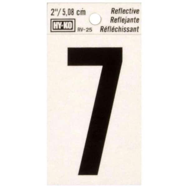 HY-KO 2 in. Vinyl Reflective Number 7