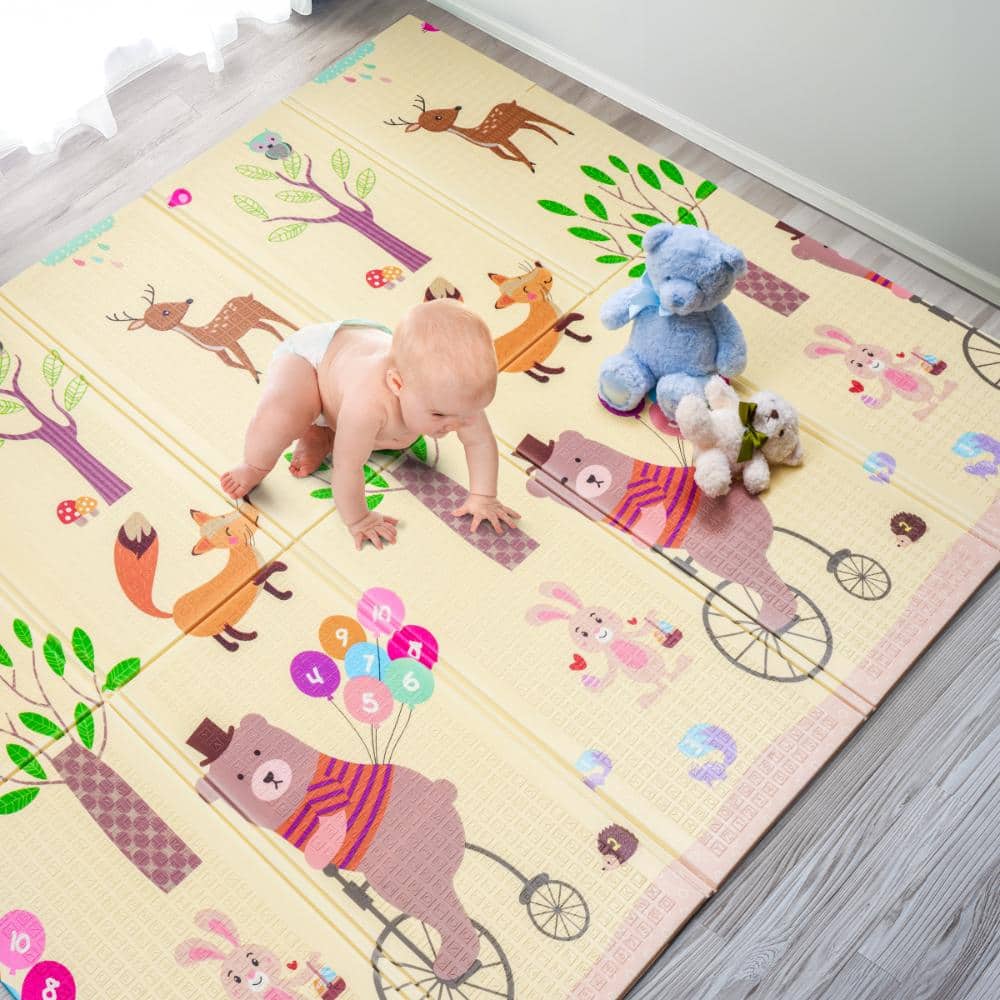 "Baby Play Mat, Foam Mats for Floor with Travel Bag Waterproof Foldable Mats -78"" x 70"" x 0.4" price history on PriceWatchPro