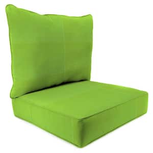 46.5 in. L x 24 in. W x 6 in. T Deep Seating Outdoor Chair Seat and Back Cushion Set in Veranda Citrus