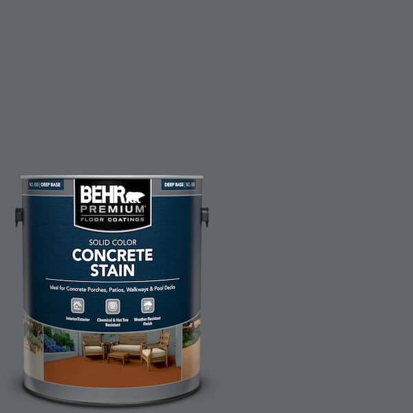 BEHR PREMIUM 1 gal. #PFC-65 Flat Top Solid Color Flat Interior/Exterior Concrete Stain