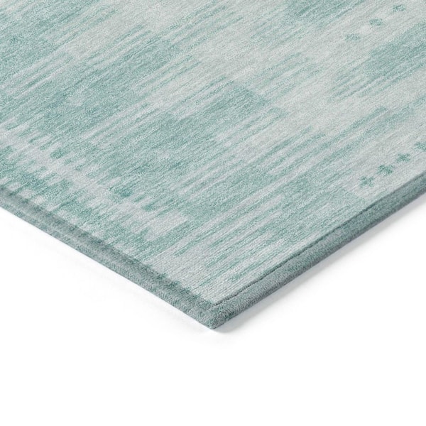Chantille Machine Washable Indoor/Outdoor Abstract ACN1917 Turquoise 5 ft. x 7 ft. 6 in. Area Rug