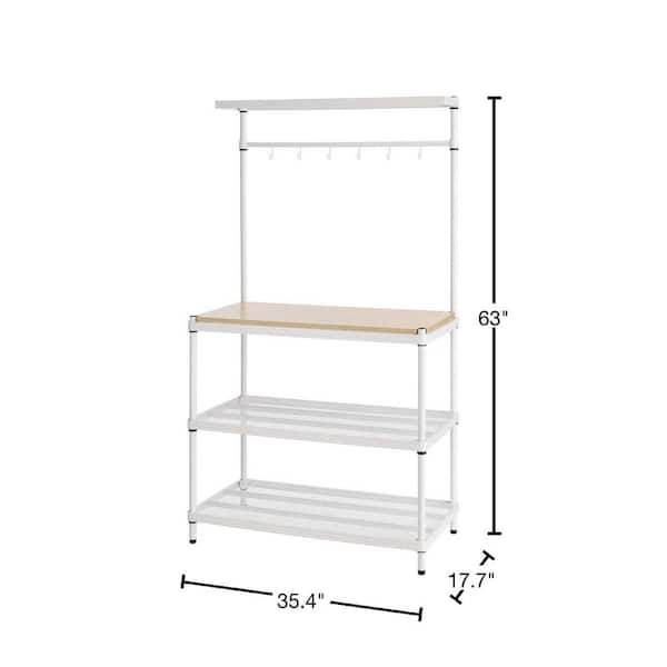 Design Ideas MeshWorks Shoe Shelf - White