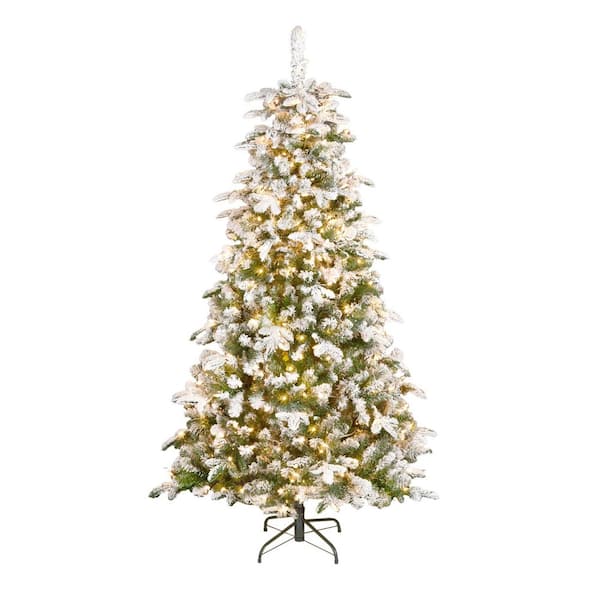 6-1/2 ft. Feel Real Everest Fir Medium Hinged Tree with 350 Clear Lights