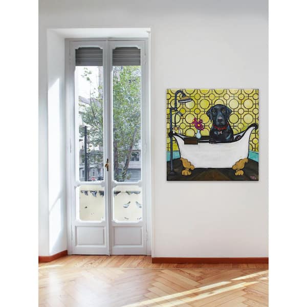 Unbranded 24 in. H x 24 in. W "Rub a Dub" by Tori Campisi Printed Canvas Wall Art