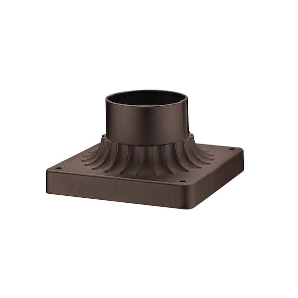 Filament Design 5.75 in. Oil Rubbed Bronze Aluminum Outdoor Pier Mount Base with Round Standard Fitter Diameter