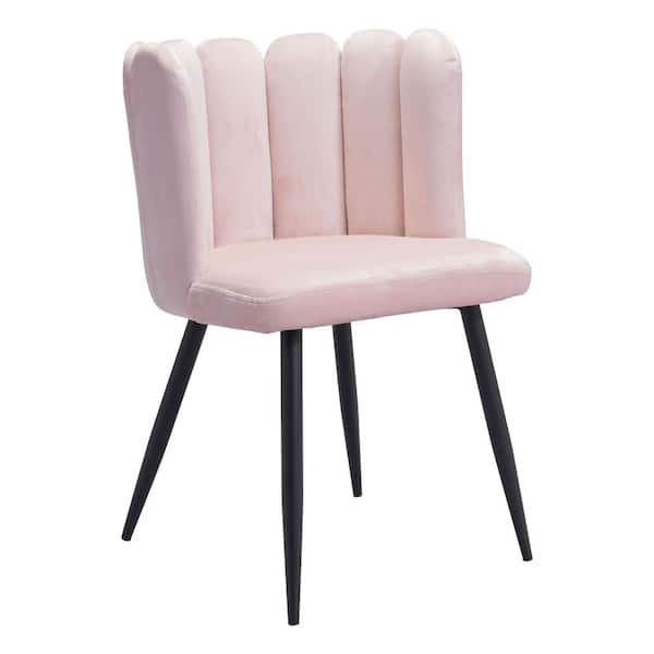 HomeRoots Julia Pink Wood Side Chair Set of 2