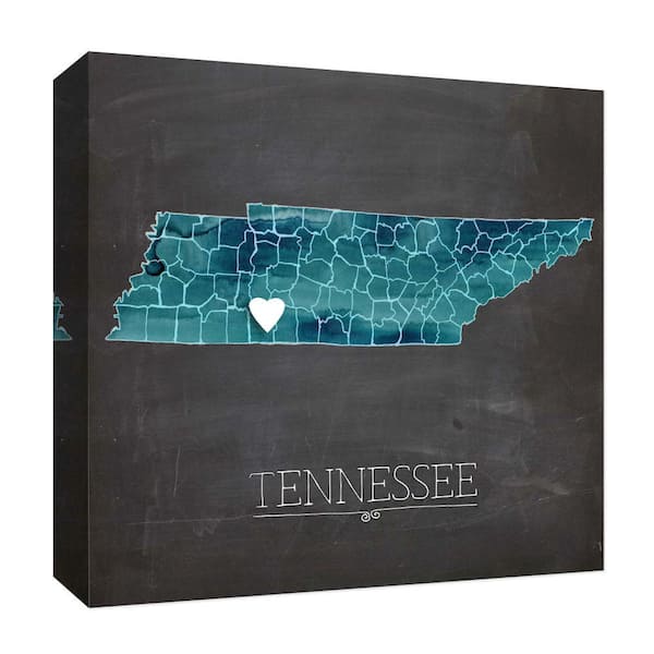 PTM Images Tennessee'' Canvas Abstract Wall Art 15 in. x 15 in.