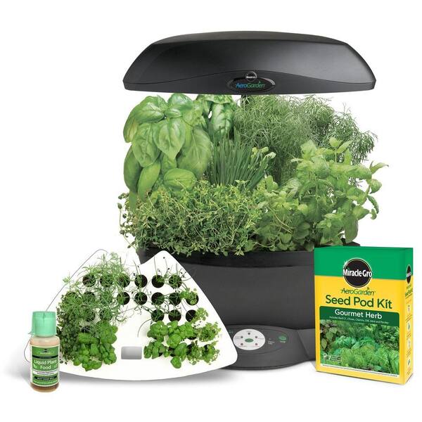 AeroGarden 6 Indoor Garden with Gourmet Herb Seed Pod Kit and Seed Starting System