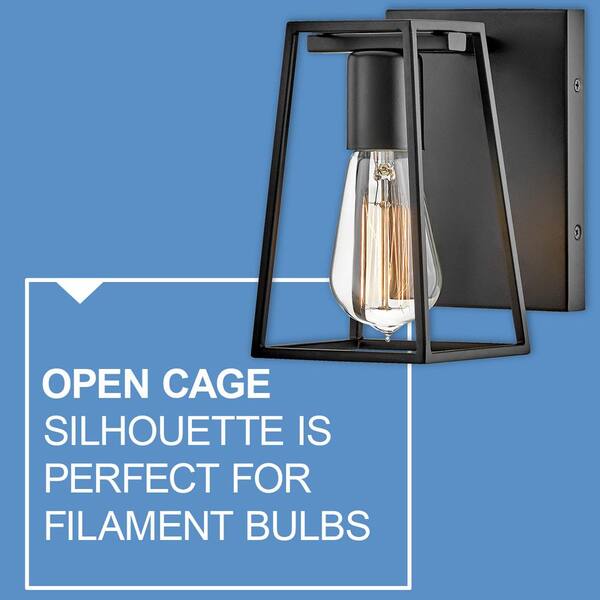 HINKLEY - Filmore 4.5 in. 1 Light Black Vanity Light