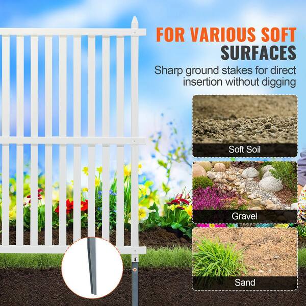 SKYSHALO 48x48in. Framed Flat Vinyl Privacy Fence Panels, Air Conditioner Fence, Outdoor Privacy Screens for Trash Can