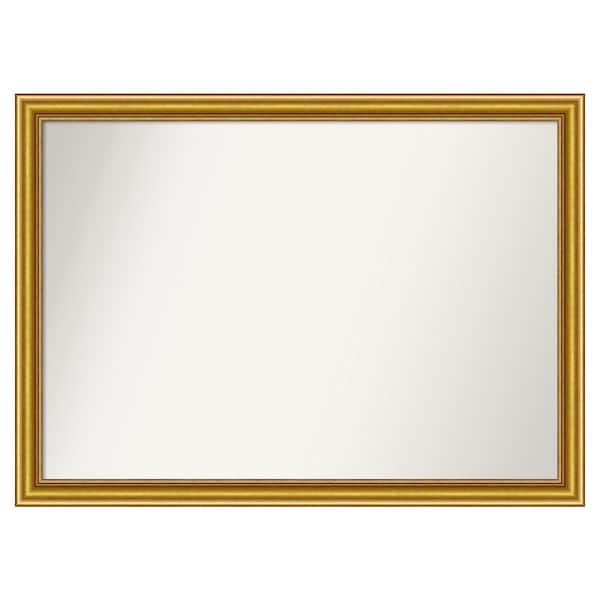 Amanti Art Townhouse Gold 43.75 in. x 31.75 in. Custom Non-Beveled Wood Framed Batthroom Vanity Wall Mirror