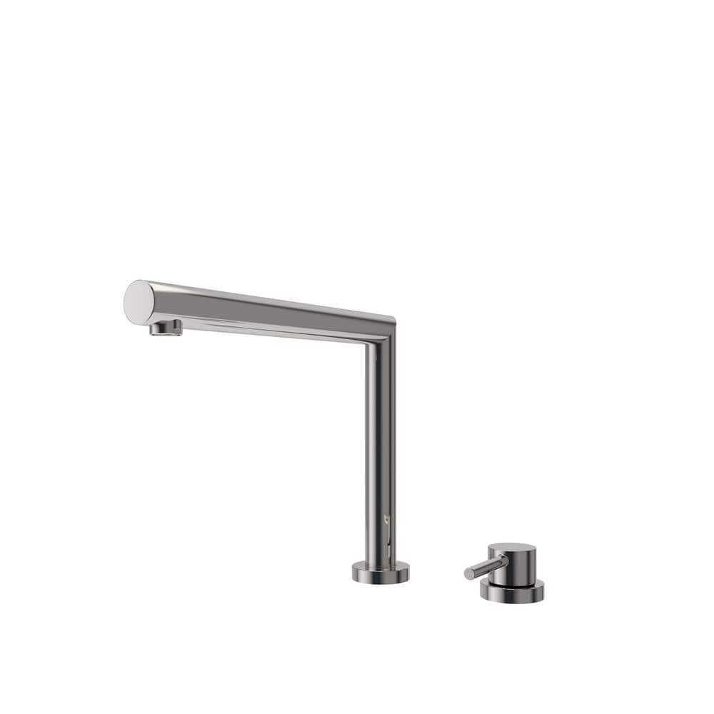 Chrome Single Handle Kitchen Faucet with Pull-out Spray