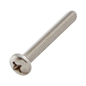 M4-0.7x30mm Stainless Steel Pan Head Phillips Drive Machine Screw 2-Pieces
