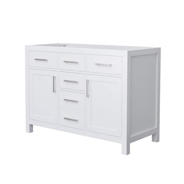 Beckett 47.25 in. Bath Vanity Cabinet without Top in White