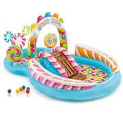 Kidney Kids 116 in. x 75 in. x 51 in. D Inflatable Candy Zone Swim Kids Splash Pool with Waterslide (2-Pack)