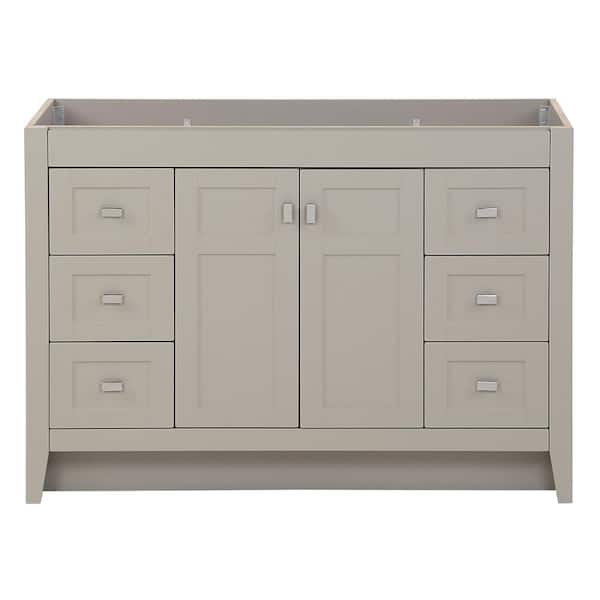 Bladen 48 in. W x 19 in. D x 34 in. H Bath Vanity Cabinet without Top in Gray