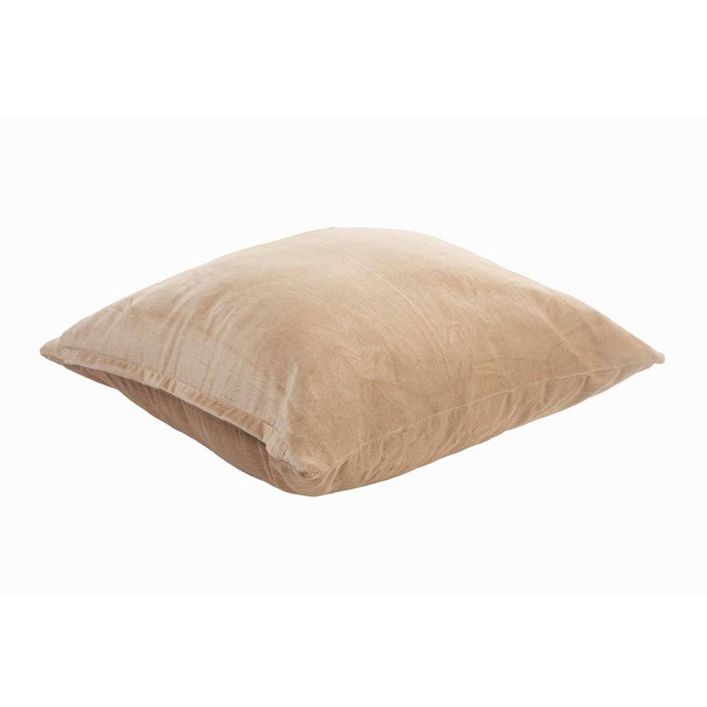 Pine Green Velvet Cotton 20" Square Throw Pillow