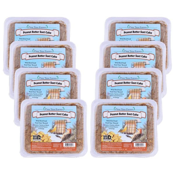 3 lbs. Peanut Butter Suet Cake for Wild Birds (8 Pack)